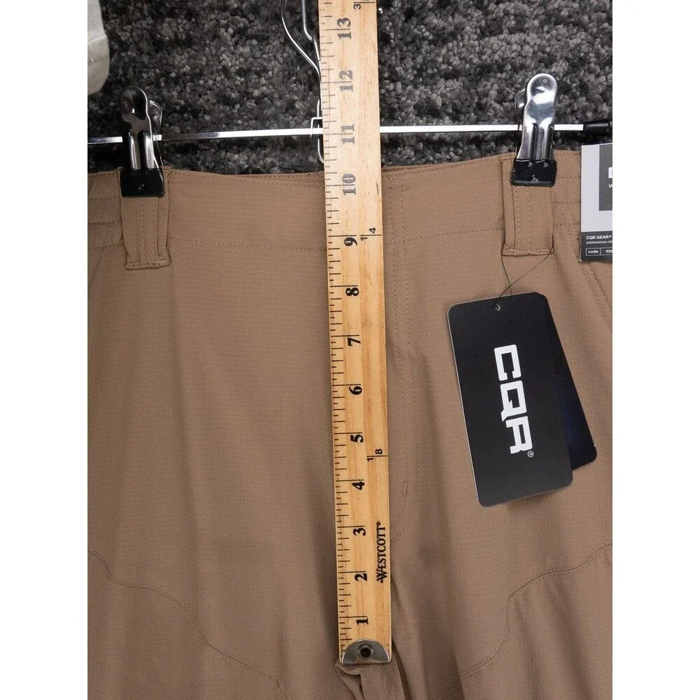 CQR Pants Mens 32x34 Brown Shenandoah Series Tactical Cargo Tech Workwear NWT